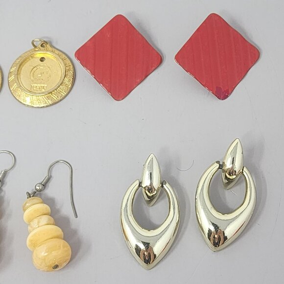 Vintage & Modern Earring Set‎ - Leopard Gold Red Green and More - Picture 7 of 8